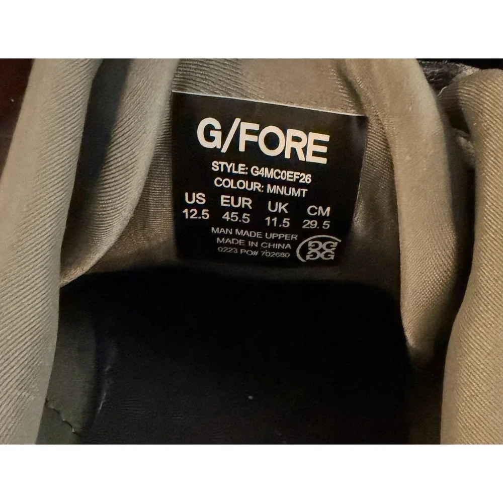 G/FORE GFORE  MG4+ Block Solid Golf Shoe Sneaker Swag ⛳️ US 12.5 ⛳️ Gray Black